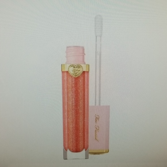 🍑Too faced 🍑rich & dazzling sparkling lip gloss " you up" color nib - Picture 5 of 6